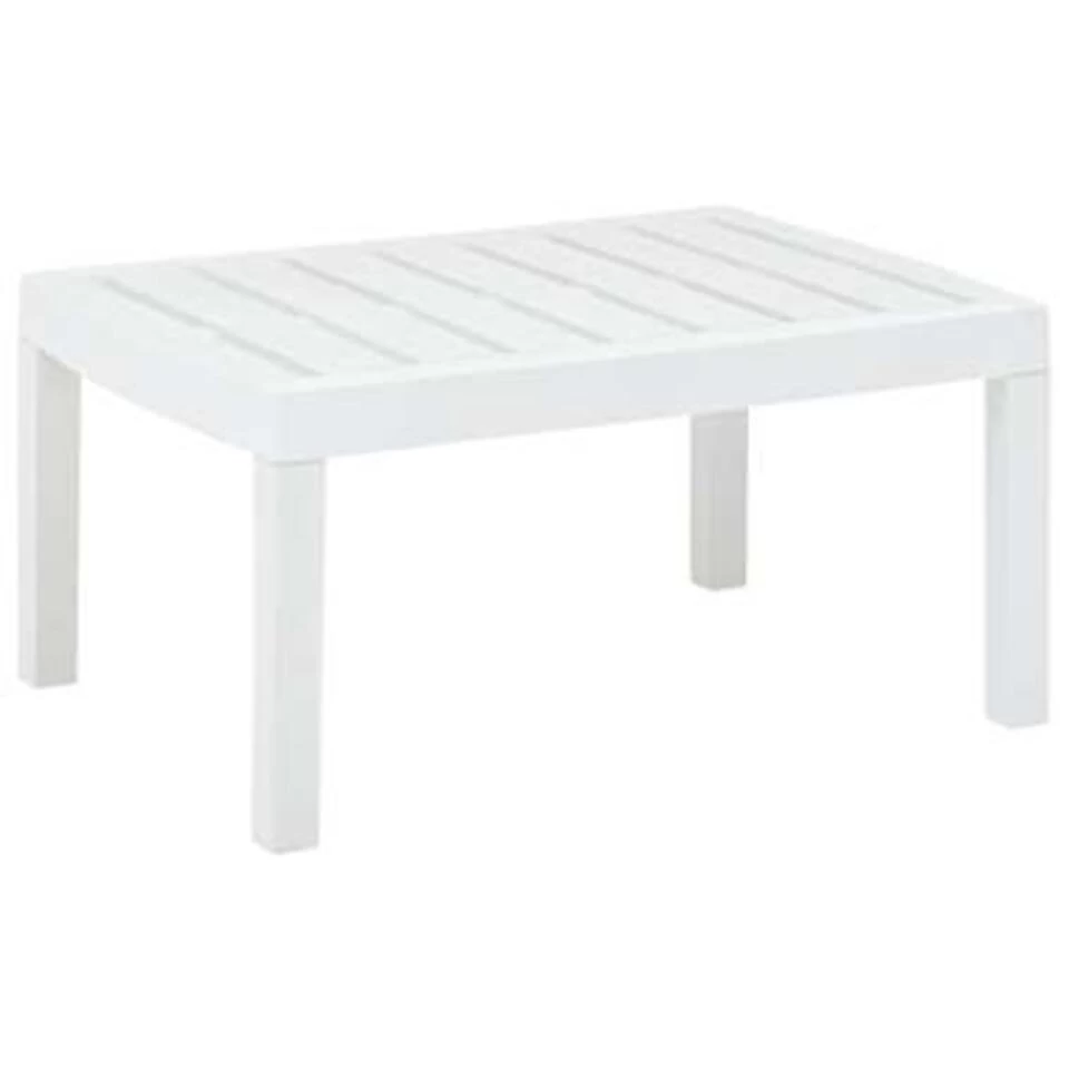 VidaXL Tuintafel 78x55x38 Cm Kunststof Wit