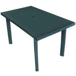 VidaXL Tuintafel 126x76x72 Cm Kunststof Groen