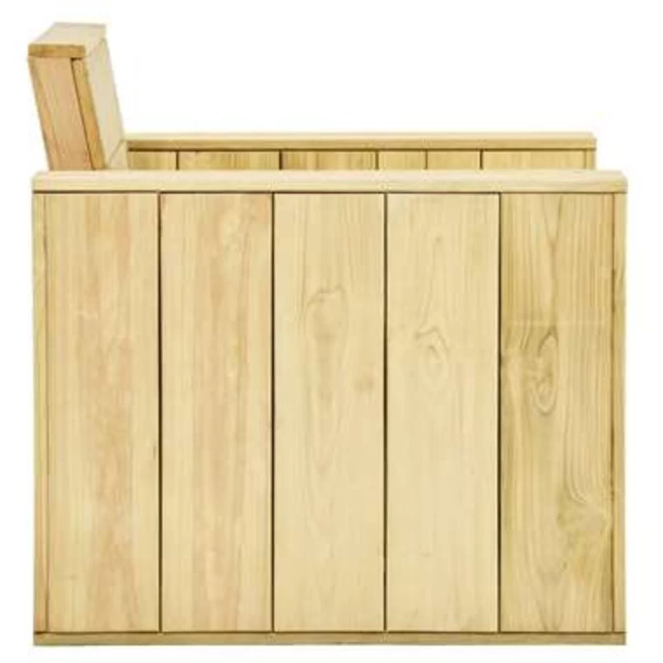 VidaXL Tuinstoelen 2 St 89x76x76 Cm Geïmpregneerd Grenenhout - Afbeelding 4