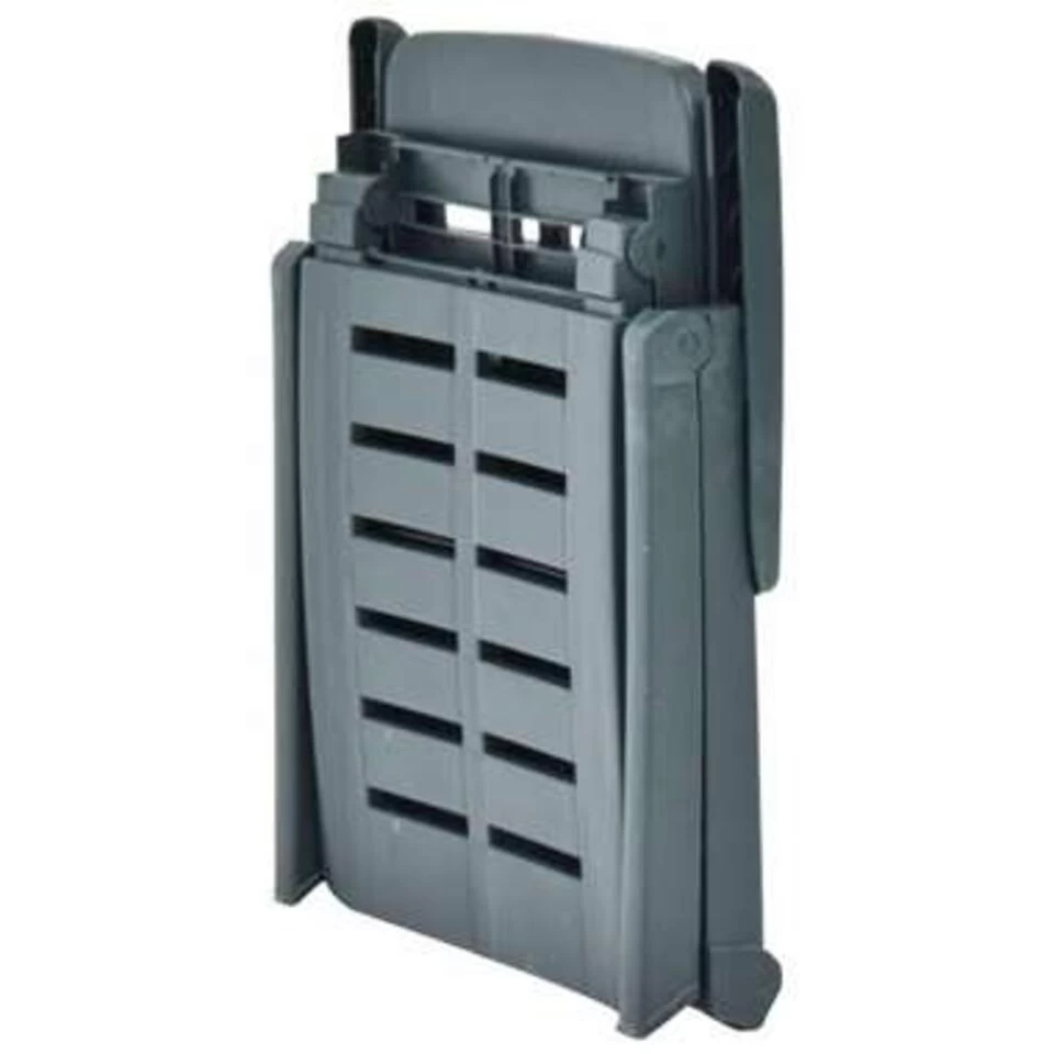 VidaXL Ligbed Inklapbaar Kunststof Groen - Afbeelding 2