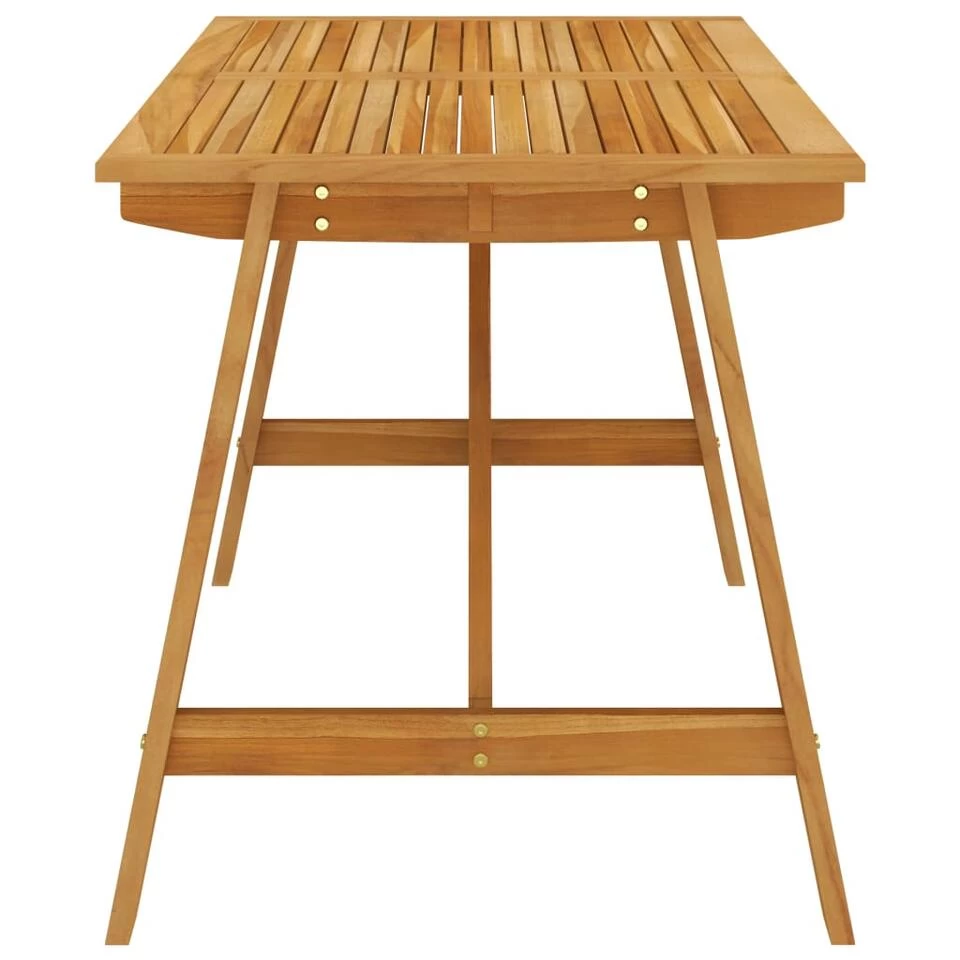 VidaXL Tuintafel 140x70x73,5 Cm Massief Acaciahout - Afbeelding 2