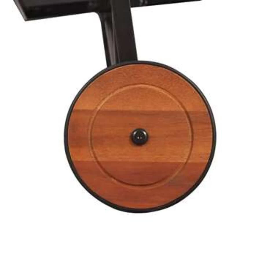 VidaXL Ligbed Met Stalen Poten Massief Acaciahout - Afbeelding 2