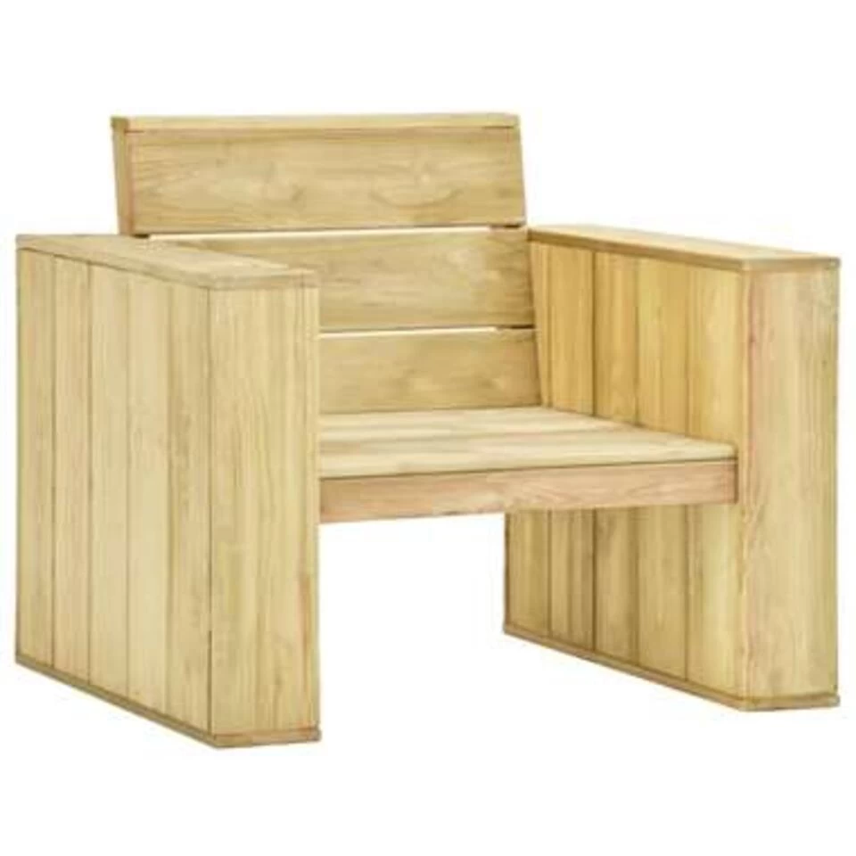 VidaXL Tuinstoelen 2 St 89x76x76 Cm Geïmpregneerd Grenenhout - Afbeelding 2