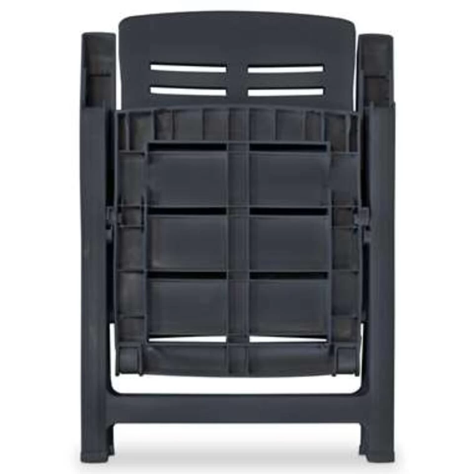 VidaXL 5-delige Tuinset Kunststof Antraciet - Afbeelding 4