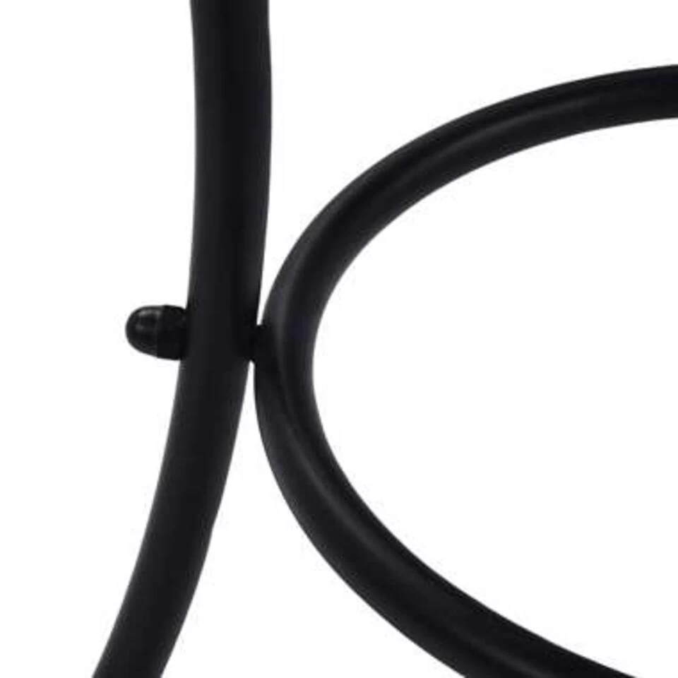 VidaXL Bistrotafel Mozaïek 60 Cm Keramiek Zwart En Wit - Afbeelding 3