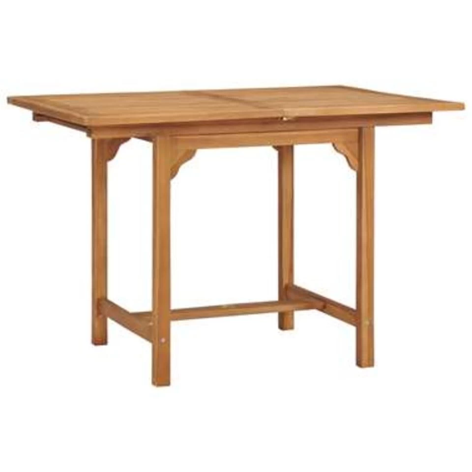VidaXL Tuintafel Verlengbaar (110-160)x80x75 Cm Massief Teakhout - Afbeelding 4