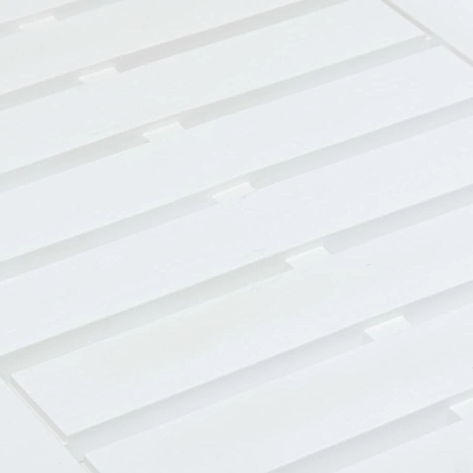 VidaXL Tuintafel 78x55x38 Cm Kunststof Wit - Afbeelding 3